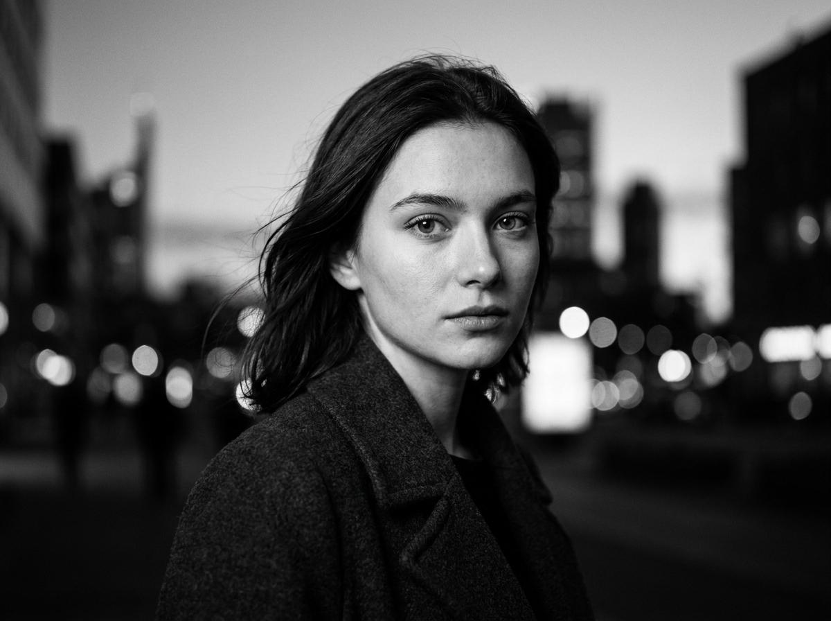 Чёрно-белая ИИ-фотосессия