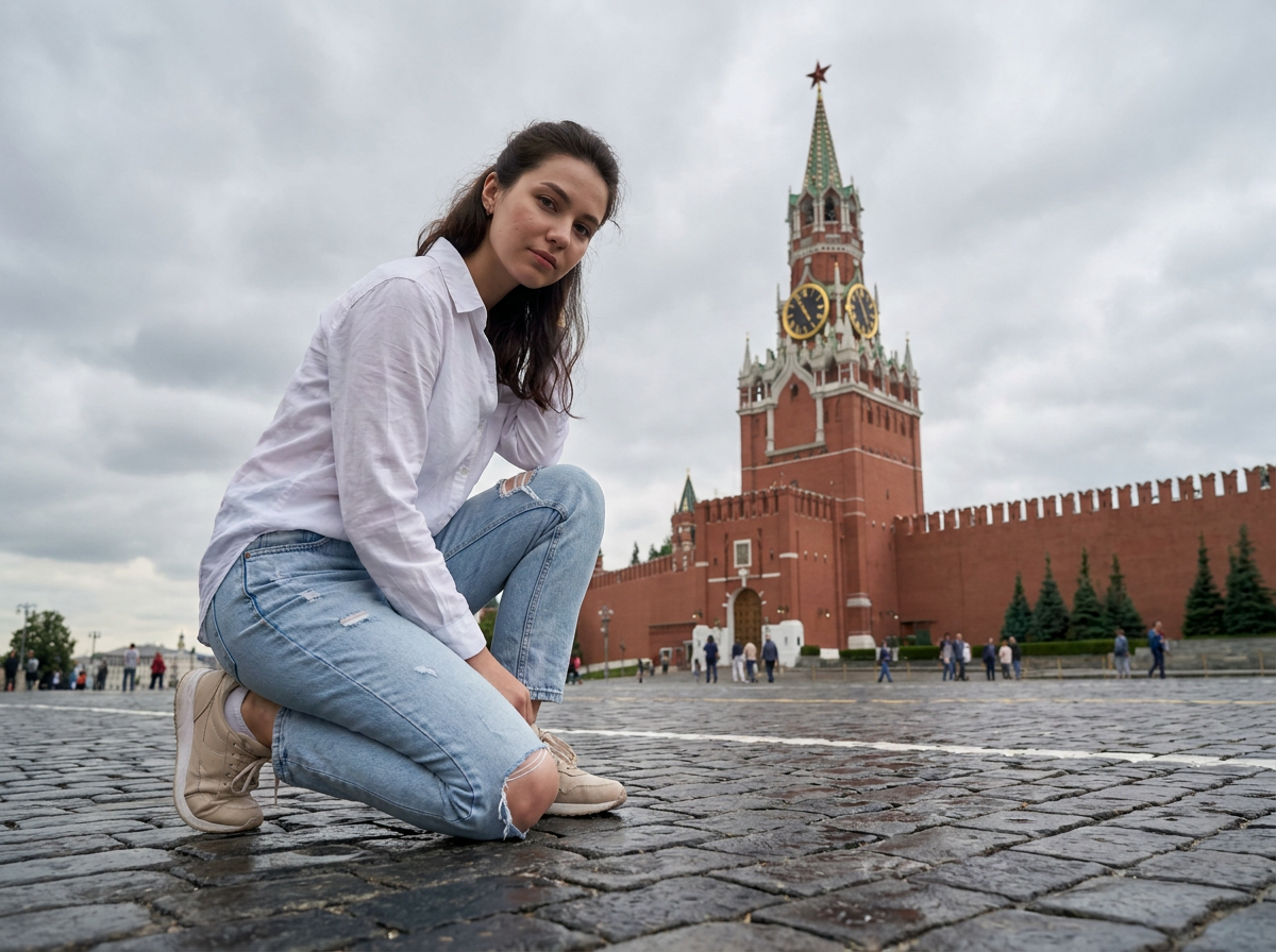 ИИ-фото на Красной Площади