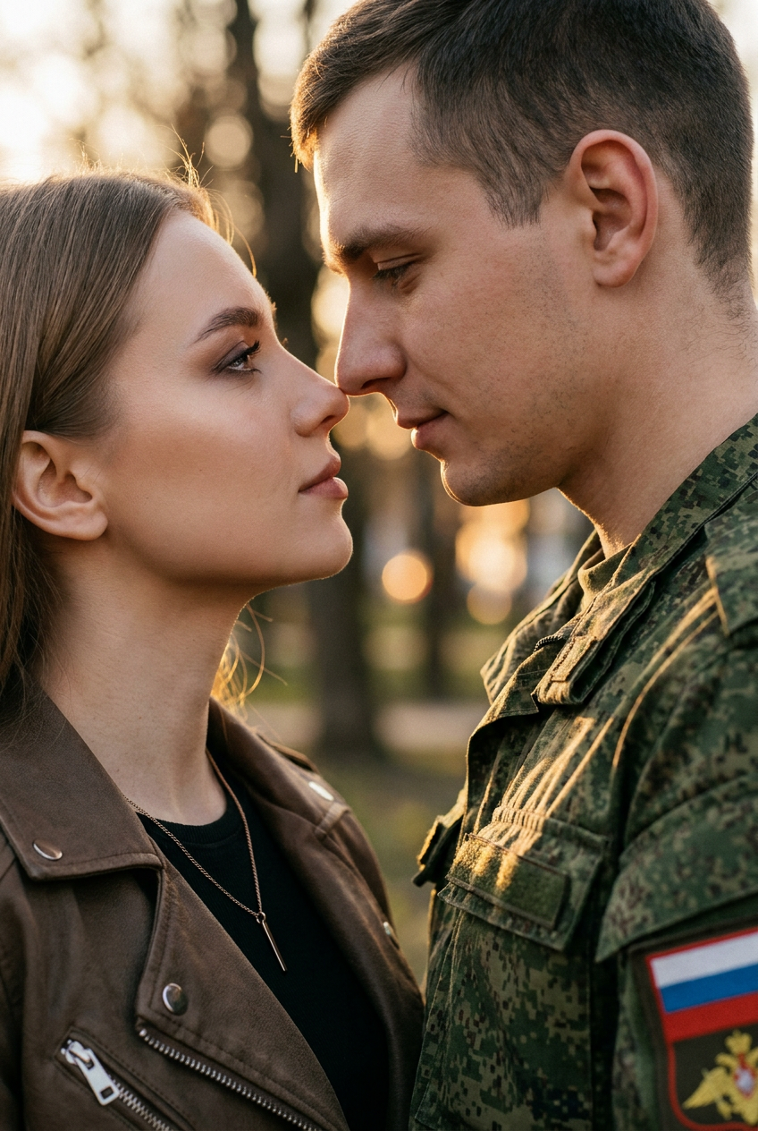 ИИ-фото с участником СВО — Профиль и тихая близость