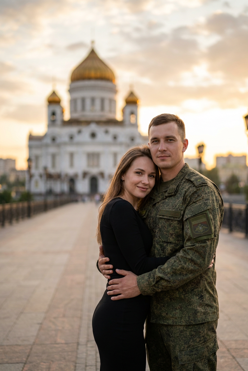 ИИ-фото с военным