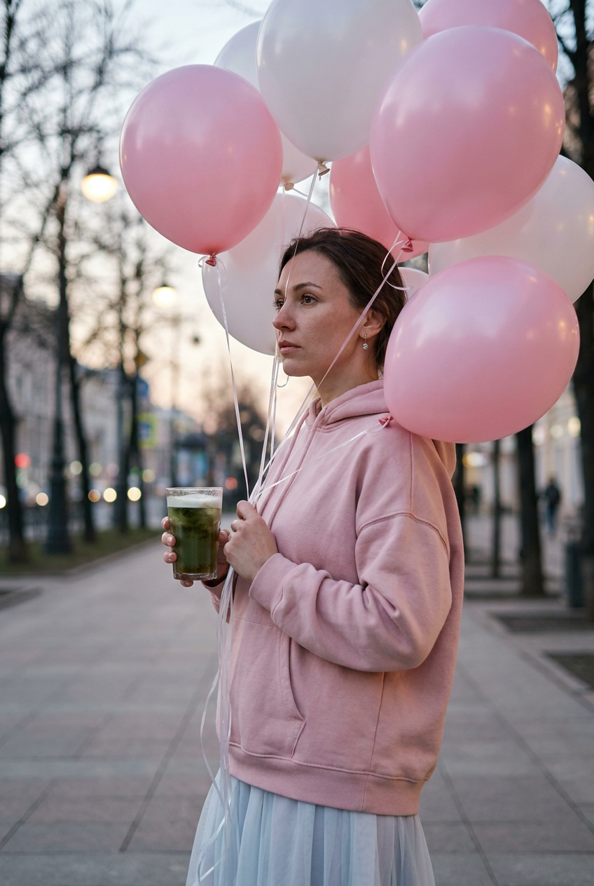 ИИ-фото с воздушными шарами