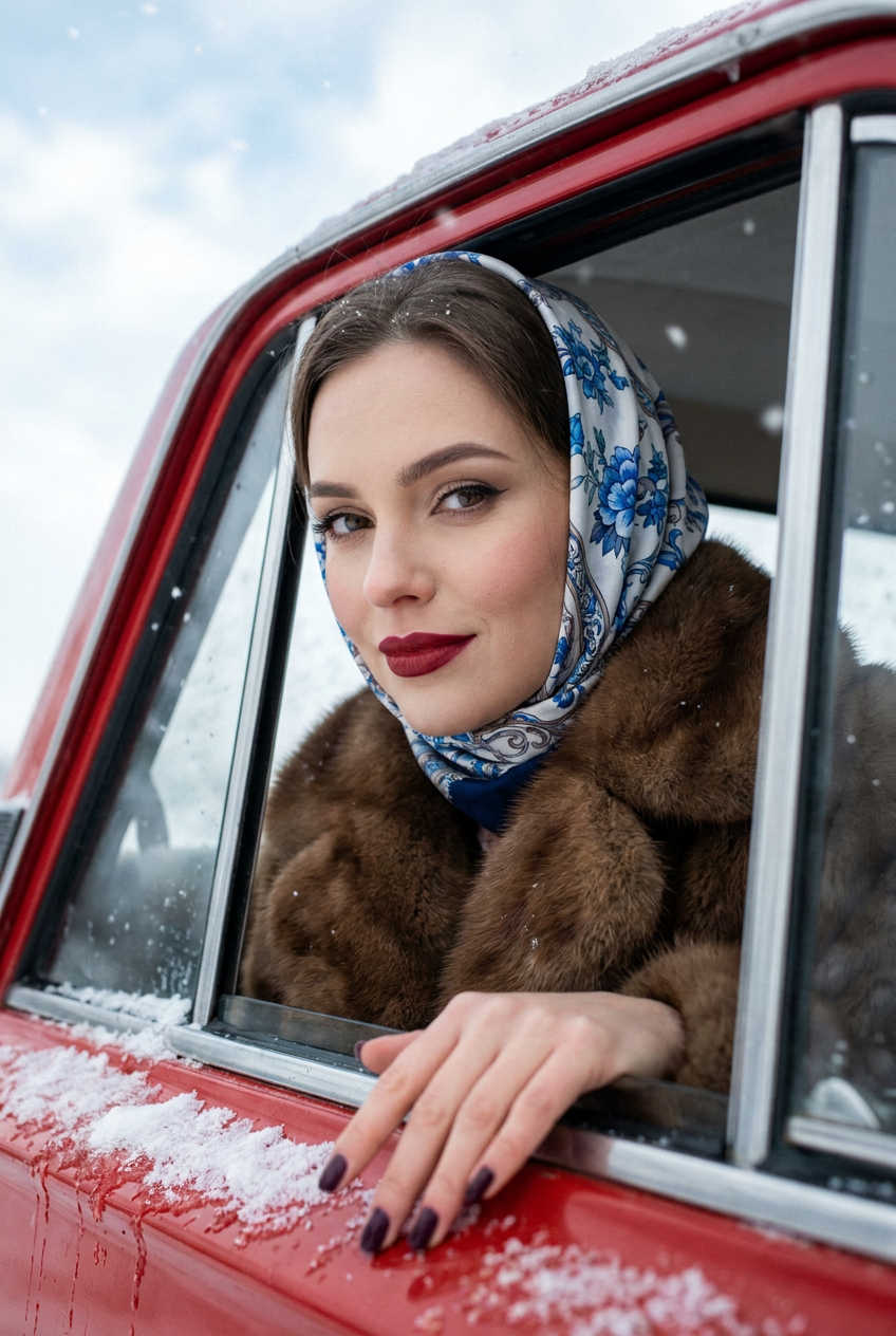 ИИ-фото в стиле Slavic girl