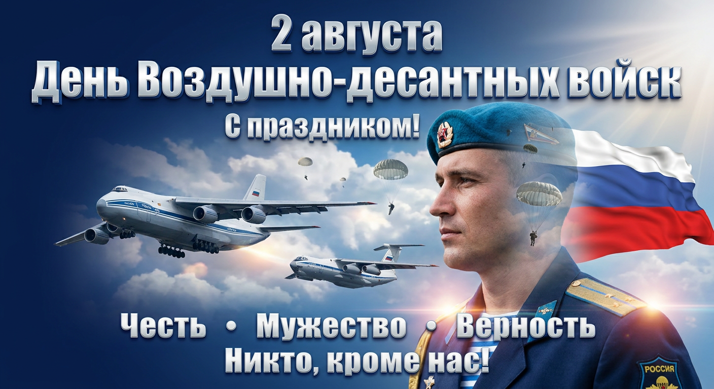 Трендовые ИИ-фото — Парадный образ десантника